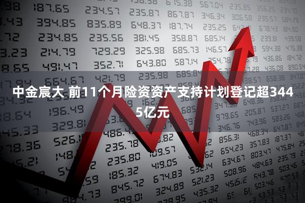 中金宸大 前11个月险资资产支持计划登记超3445亿元