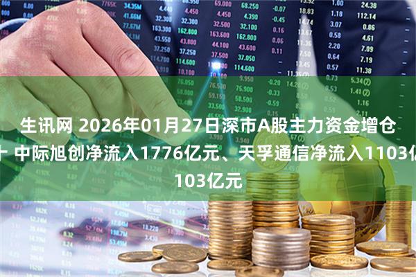 生讯网 2026年01月27日深市A股主力资金增仓前十 中际旭创净流入1776亿元、天孚通信净流入1103亿元